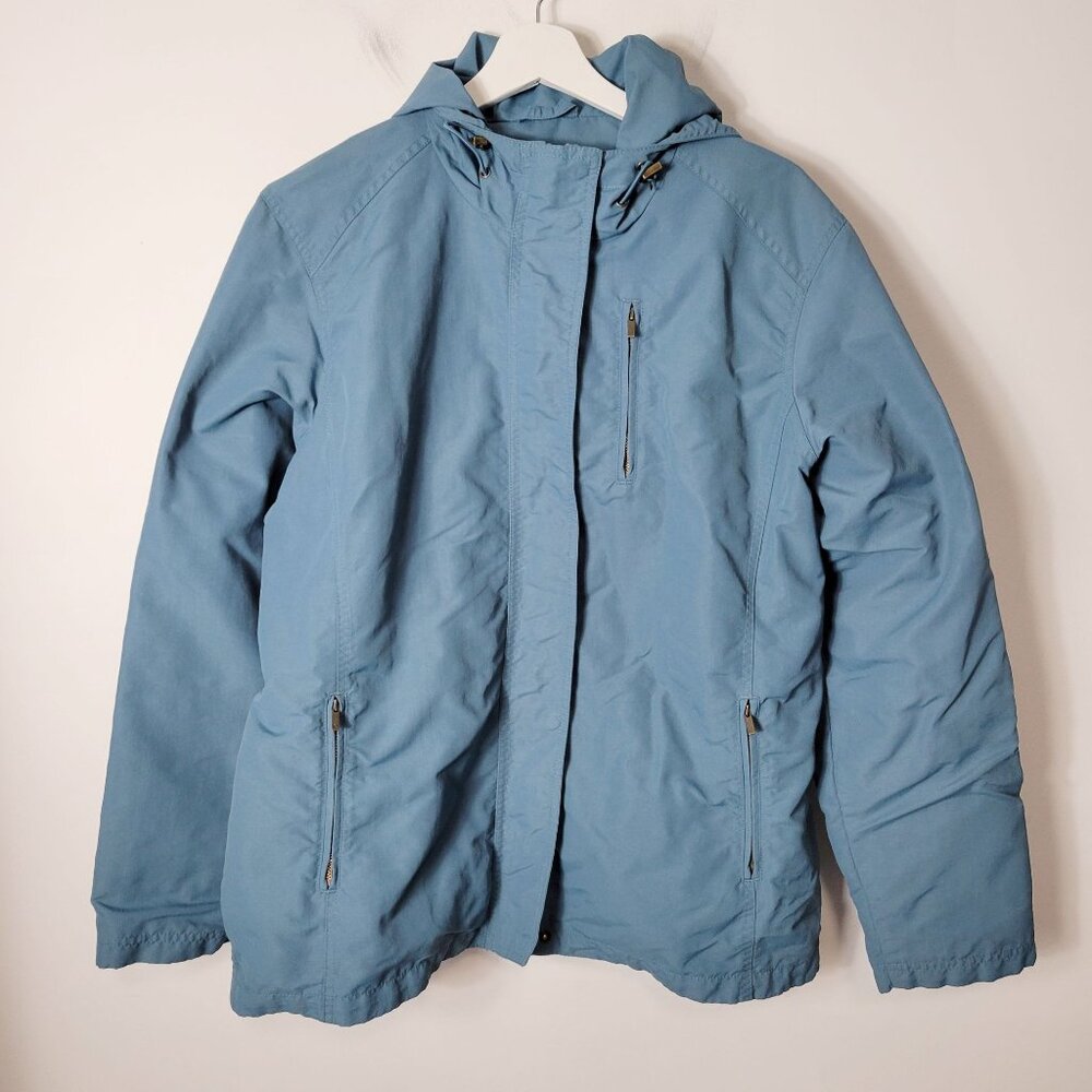 Eddie Bauer Powder Blue Hooded Ski Jacket